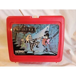 Vintage 1989‎ Thermos Beetlejuice Lunchbox No Thermos Good Condition